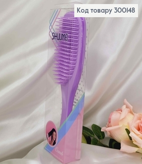 Щетка для волос, "Shulimei" (тангл тизер), Лиловая, большая(21*6), качественная 300148 фото