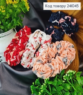 Резинка обьемная ФРАГМЕНТИ ЦВЕТОВ в асорт. (густая, широкая) 241045 фото