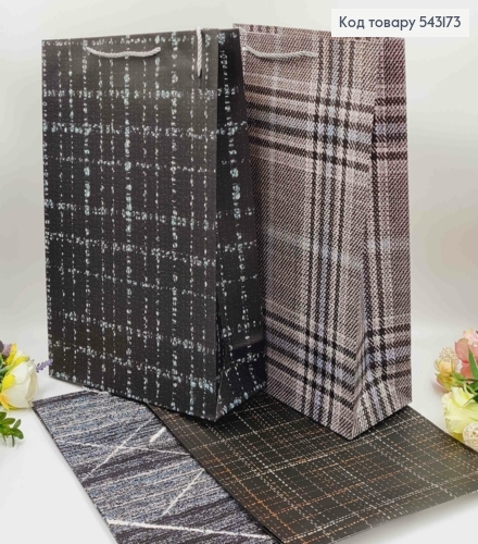 Пакет паперовий, з принтом "Матриця", в асорт. 30*41,5*12см 543173 фото 1