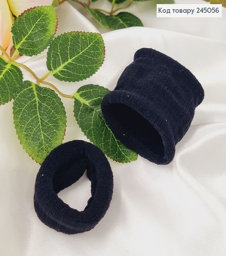 Резинка проста Чорна, 5см, мікрофібра 245056 фото 2