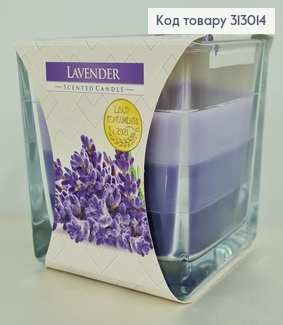 Аромасвічка стакан LAVENDER170 г/32год., snk 80-79  BISPOL  313014 фото
