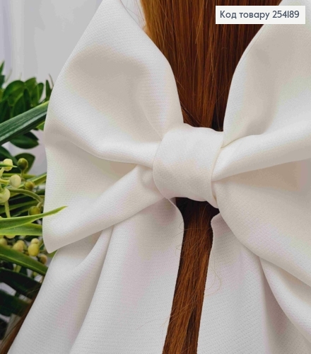 Заколка(7,5см) Бант (14*20см) АИВОРИ, плотный софт, ручная работа, Украина 254189 фото 3