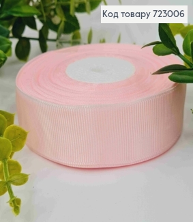 Лента репсовая РОЗОВАЯ (цвет 61), ширина 2,5см, длина 23 метра 723006 фото