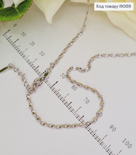 Цепочка 2мм длина 40+4см родироване   Xuping  190159 фото 1