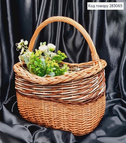 Кошик плетений ГЛИБОКИЙ  (глибина 22см, довжина 36см,ширина 26см) ПОЛЬЩА 283065 фото 1