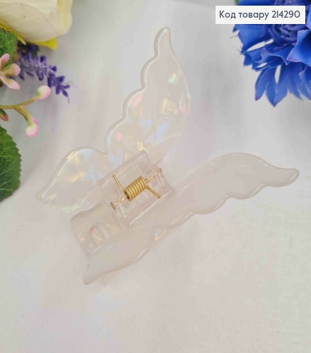 Краб пластик (акрил), МЕТЕЛИК, 7*6,5см, Перламутрово-Білого кольору 214290 фото 2