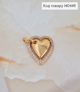 Кулон Сердце с камнями  Xuping  18К 140449 фото