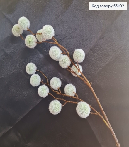 Ветвь со зелеными шариками искусственная 64,5 см. 551102 фото 1