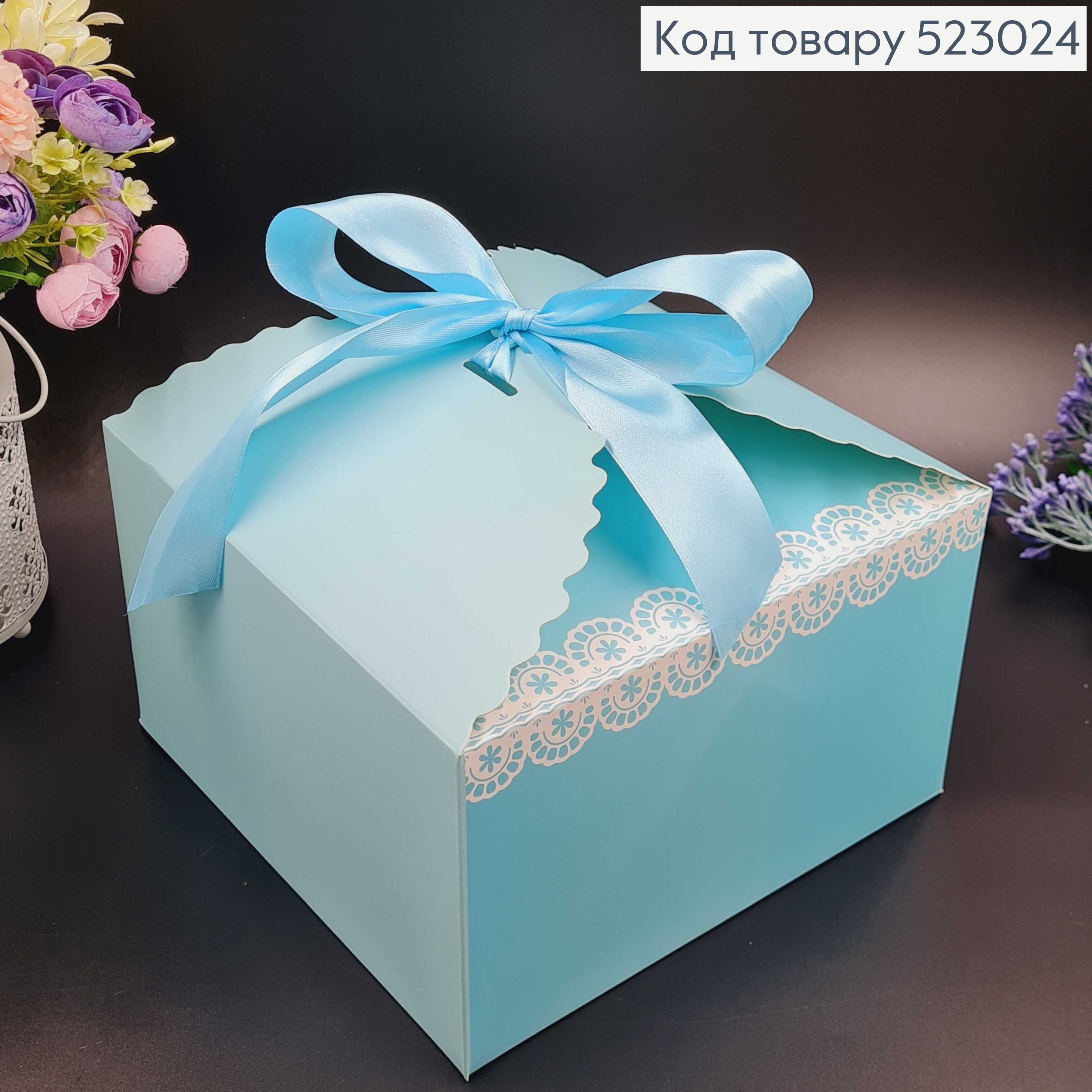 Коробка складная "Кружево", 23х14,5х23см, в ассорт. 523024 фото 2