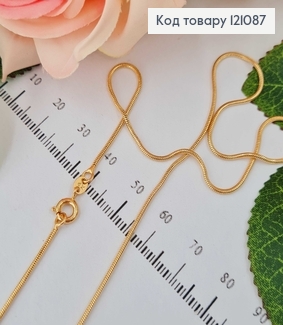 Ланцюжок снейк гранений 1,5мм, довжина 40см, Xuping 18К 121087 фото