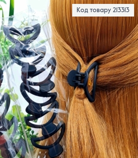 Краб пластик, матовый, "ДУГА", 4,5см, Черного цвета 213313 фото