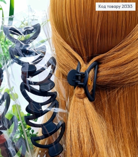 Краб пластик, матовый, "ДУГА", 4,5см, Черного цвета 213313 фото 1