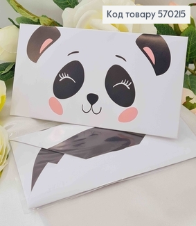 Подарунковий конверт ПАНДА  8*16,5см , ціна за 1шт, Україна 570700 фото