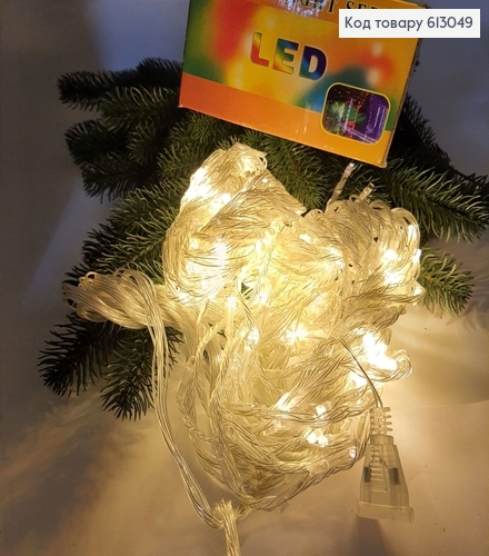 Гирлянда квадрат белая проволока 3*2 м 320 LED белая тепло 613049 фото 1