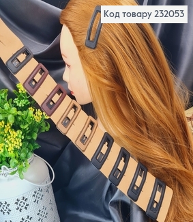 Заколка детская тик так эко кожа 7 см 10 шт/уп 232053 фото