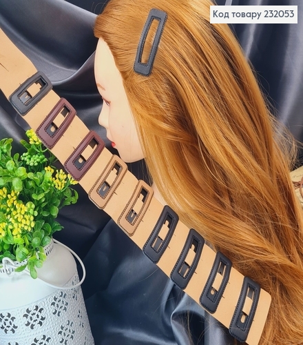 Заколка детская тик так эко кожа 7 см 10 шт/уп 232053 фото 1