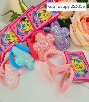 Резинка детская звездочка с глиттер 3 шт / уп 253056 фото