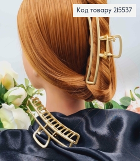 Краб метал 11,5см  дуга прямокутна ,  ЗОЛОТИЙ  колір 215537 фото