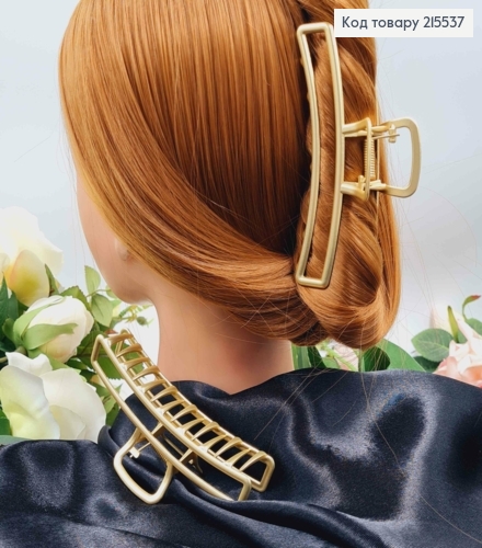 Краб металл 11,5см дуга прямоугольная, ЗОЛОТОЙ  цвет 215537 фото 1