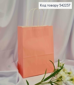 Пакет крафтовый 22*27*11см Розовый 542237 фото