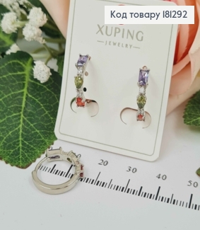 Серьги, кольца с цветными камнями, Xuping 181292 фото
