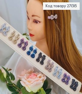 Заколка дитяча стріла Бантик в асор. 20шт/уп. 271315 фото