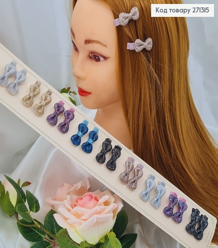 Заколка детская стрела Бантик в асор. 20шт/уп. 271315 фото 1