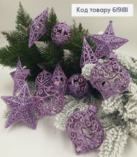 Набір іграшок ЛАВАНДА глітер дуті, 12шт/уп, Україна 619181 фото