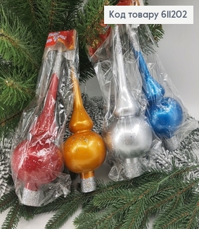 Верхушка на елку Глянец в ассорт., 25см, Украина 611202 фото