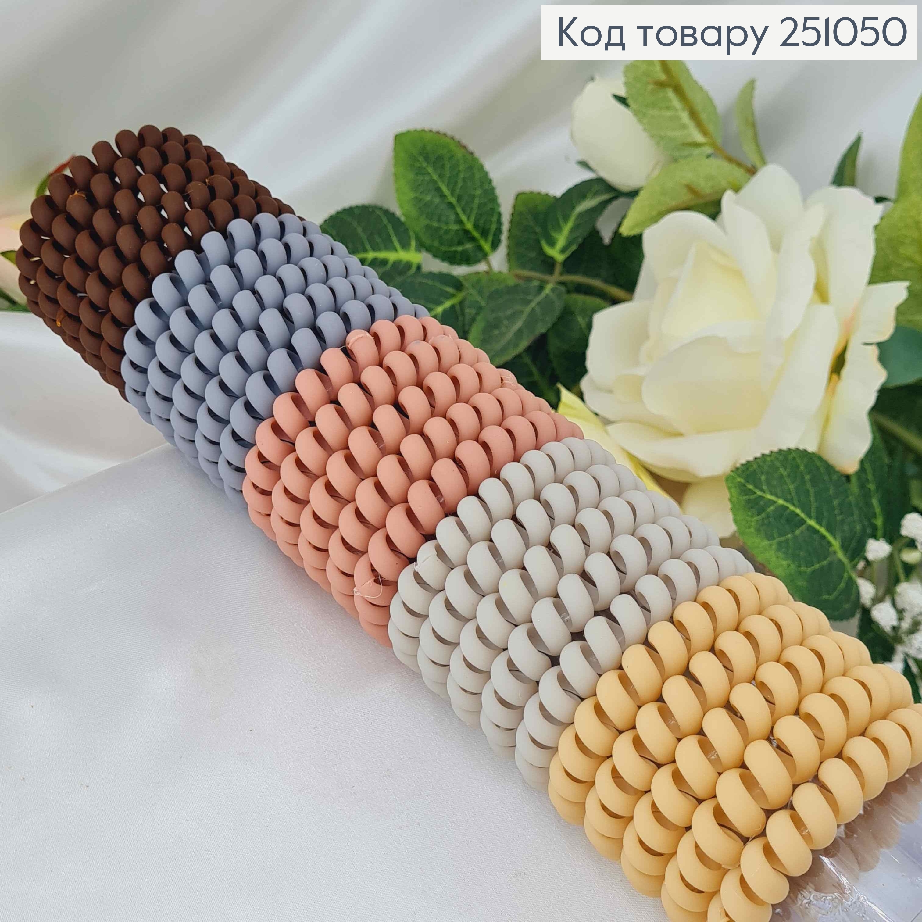 Резинка Пружинка 5см, Пастельных оттенков, матовая 251050 фото 2