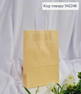 Пакет крафтовый 16*22*8см Бежевый 542246 фото