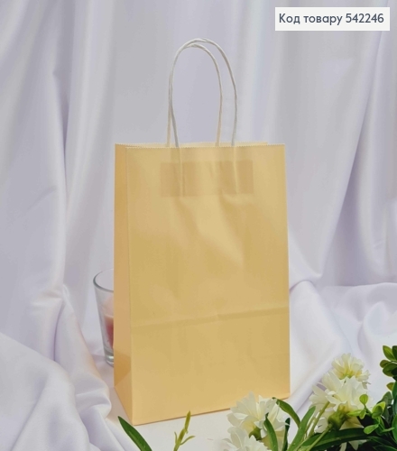 Пакет крафтовый 16*22*8см Бежевый 542246 фото 1