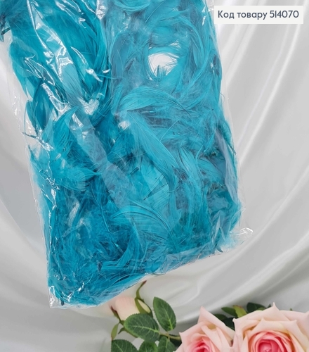 Наполнитель перьев Бирюзовый 10 гр 514070 фото 1