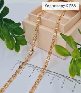 Цепочка Улиточное плетение, ширина 3мм, длина 60см, Xuping 18K 121586 фото