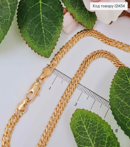 Ланцюжок, плетіння подвійний ромб 5мм, довжина 50см, Xuping 18K 121434 фото 1