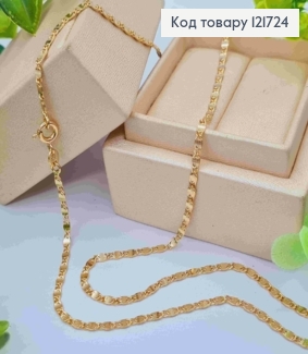 Ланцюжок РАВЛИКОВЕ плетіння, ширина 2мм, довжина 50см, Xuping 18К 121724 фото