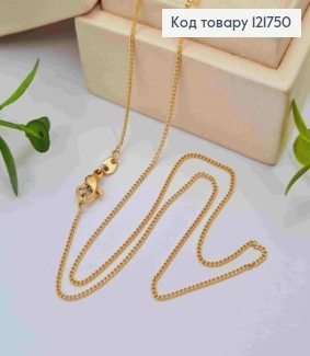 Цепочка Панцирное плетение, ширина 1мм, длина 45см, Xuping 18К 121750 фото