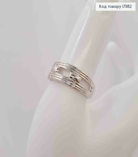 Перстень родованный с перепонками, Xuping 171182 фото 2