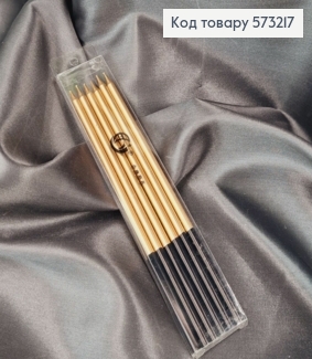 Свечи для торта, Шампань металлик, 6шт/уп, 14см 573217 фото