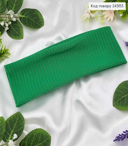 Пов'язка, мустанг рубчик, САЛАТОВА, 22*7,5см, ручна робота, Україна 243153 фото 1