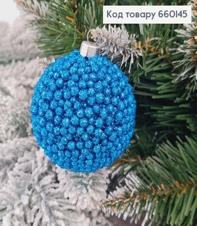 Игрушка шар 60мм Декор СИНЯЯ, Украина 660145 фото