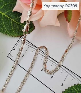 Цепочка родимая, Улиточное плетение, дл. 45см, шир. 2мм, Xuping 18К 190309 фото