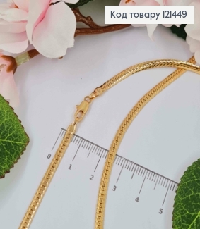 Цепочка пеллет снейк 3мм, длина 55см, Xuping 18K 121449 фото