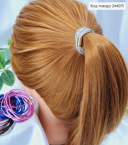 Резинка блеск металлик в асс. 10 шт/уп. 244071 фото 1