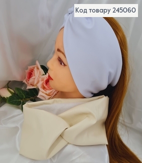 Повязка Екокожа на флисе БЕЛАЯ/МОЛОЧНАЯ в ассорт., 23*11,5см, Украина 275015 фото