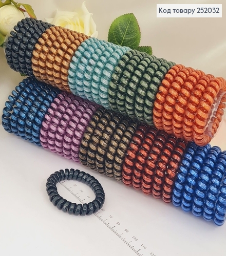 Резинка Пружинка 5см металік в ас. 252032 фото 1