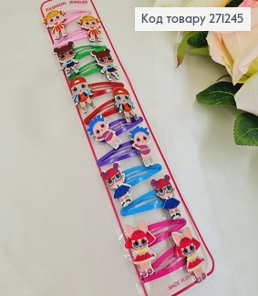 Заколка тик так детский Девчатка  12шт / уп. 271245 фото