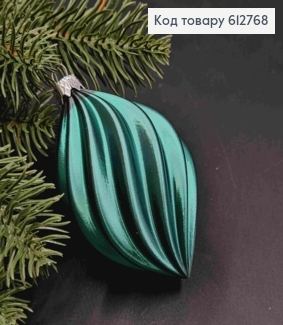 Фігурка  міраж "БУРУЛЬКА №3", СМАРАГДОВО-ЧОРНА, 9*6см, прикраса пластикова, Україна 612768 фото