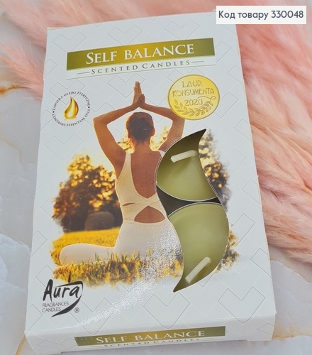 Аромасвечка таблетка BISPOL Самобаланс 6 шт/ 4 часа, 15-335 330048 фото 1