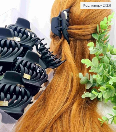 Краб пластик матовый "ПАУЧОК", 8см, ЧЕРНОГО цвета 211231 фото 1